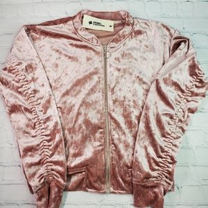 Rebel Canyon zip up sweatshirt, mauve, 2 front pockets